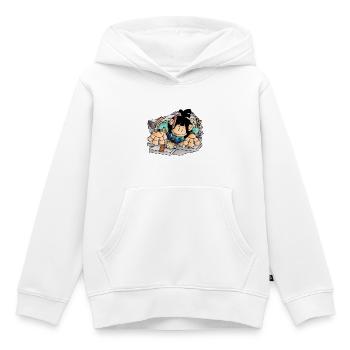 Scott - das widerspenstige Loch / - Kinder Premium Organic Hoodie - Weiß - Vorne - AI Model Kid Female (0cm)