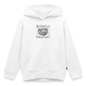 Kleinkinder Kindergartenkind - Kinder Premium Organic Hoodie - Weiß - Vorne - AI Model Kid Female (0cm)