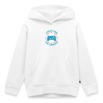 Ik kan niet Console - Kinder Premium hoodie biologisch - wit - Voor - AI Model Kid Female (0cm)