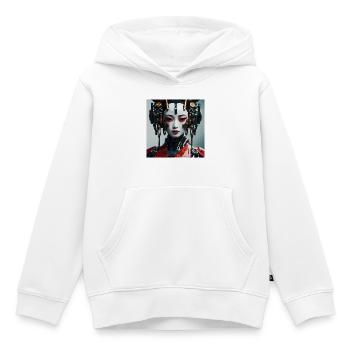 Stimpson - I`m AI Cover - Kinder Premium Organic Hoodie - Weiß - Vorne - AI Model Kid Female (0cm)