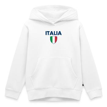 Armoiries de l’Italie - Italie - Italie - Italia - Sweat Premium à capuche enfant bio - blanc - Devant - AI Model Kid Female (0cm)