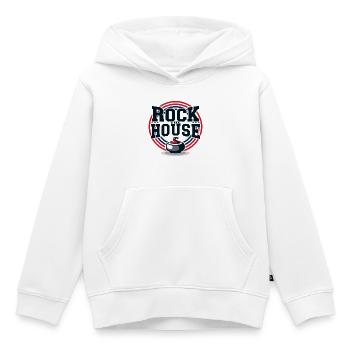 Curling Rock the House Eissport Team Spirit - Kinder Premium Organic Hoodie - Weiß - Vorne - AI Model Kid Female (0cm)