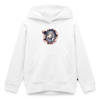 Deer Starry Sky - Kids Premium Organic Hoodie - white - Front - AI Model Kid Female (0cm)