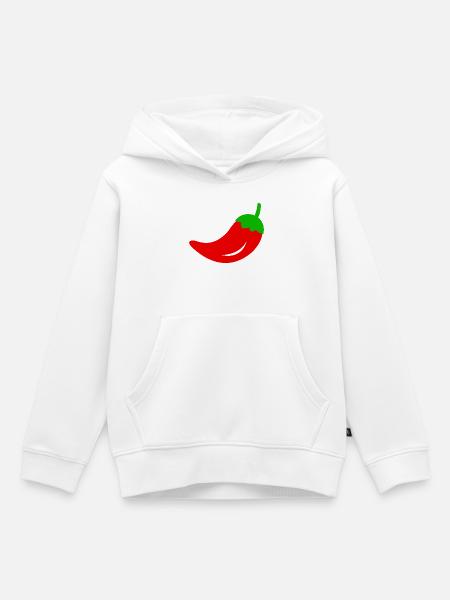 Chili - Kinder Premium Organic Hoodie - Weiß