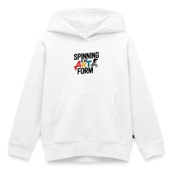 Künstlerische Radfahrkunst - Kinder Premium Organic Hoodie - Weiß - Vorne - AI Model Kid Female (0cm)