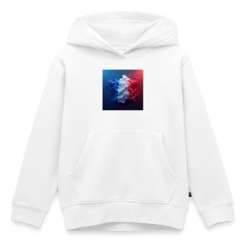 La France - Kinder Premium Organic Hoodie - Weiß - Vorne - AI Model Kid Female (0cm)