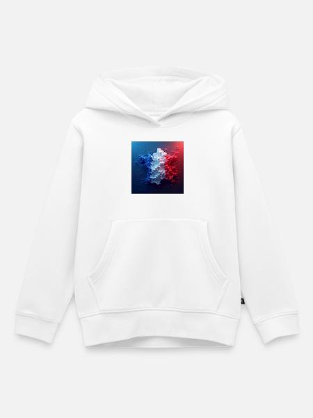 La France - Kinder Premium Organic Hoodie - Weiß