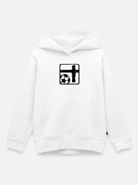 Tischfußball - Kinder Premium Organic Hoodie - Weiß