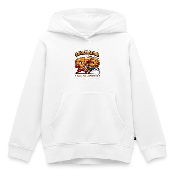 Chocolatine boxe - Sweat Premium à capuche enfant bio - blanc - Devant - AI Model Kid Female (0cm)