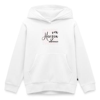 Von Herzen Danke - Kinder Premium Organic Hoodie - Weiß - Vorne - AI Model Kid Female (0cm)