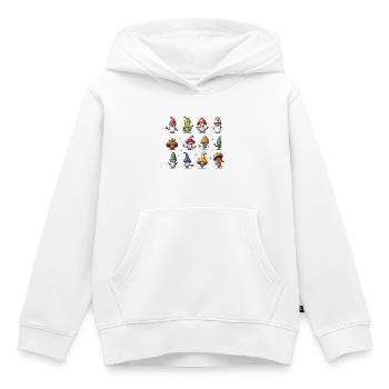 Pilzgnomen Parade - Kinder Premium Organic Hoodie - Weiß - Vorne - AI Model Kid Female (0cm)
