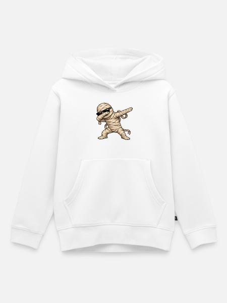 Dabbing Mumie - Kinder Premium Organic Hoodie - Weiß