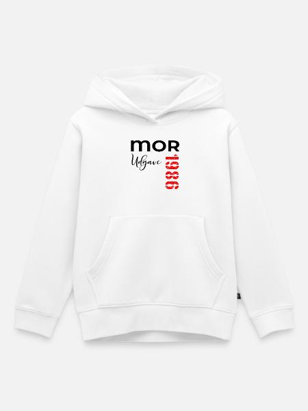 Mor 1986 Udgave - Kinder Premium Organic Hoodie - Weiß