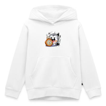 Sleepless watch monster - Kids Premium Organic Hoodie - white - Front - AI Model Kid Female (0cm)