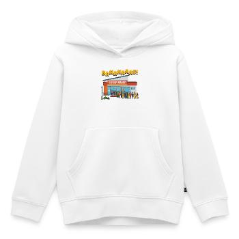 Banananaas VEB Supermarket No. 2 - Kids Premium Organic Hoodie - white - Front - AI Model Kid Female (0cm)