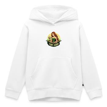 Grüne Wasserfee mit Steinbund - Kinder Premium Organic Hoodie - Weiß - Vorne - AI Model Kid Female (0cm)