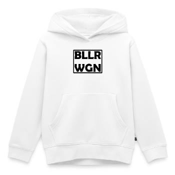 charrette à bras - Sweat Premium à capuche enfant bio - blanc - Devant - AI Model Kid Female (0cm)