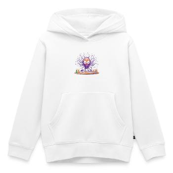 Kreativer Tinten-Octopus - Kinder Premium Organic Hoodie - Weiß - Vorne - AI Model Kid Female (0cm)