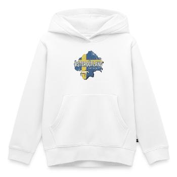 Östergötland Schweden Retro Provinz Souvenir - Kinder Premium Organic Hoodie - Weiß - Vorne - AI Model Kid Female (0cm)
