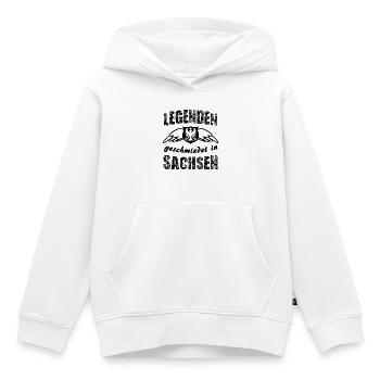 Legenden aus Sachsen - Kinder Premium Organic Hoodie - Weiß - Vorne - AI Model Kid Female (0cm)