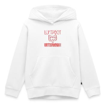 Blähungen Luftpost Darm - Kinder Premium Organic Hoodie - Weiß - Vorne - AI Model Kid Female (0cm)