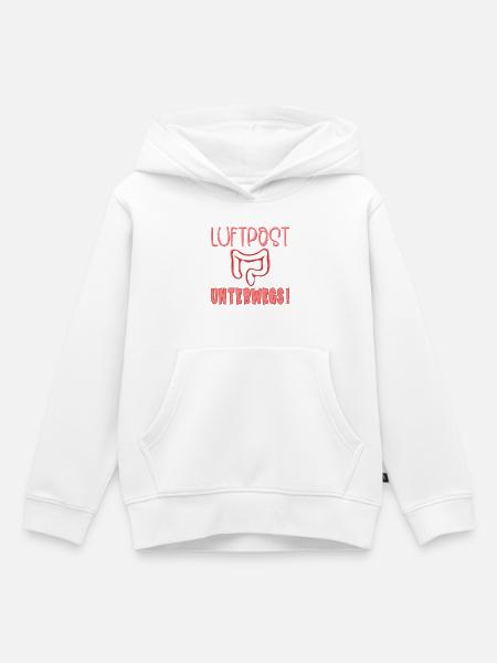 Blähungen Luftpost Darm - Kinder Premium Organic Hoodie - Weiß