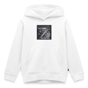 Kein Sturm bringt mich zu Fall - Kinder Premium Organic Hoodie - Weiß - Vorne - AI Model Kid Female (0cm)