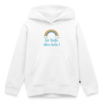 Baby Taufe Glückwünsche - Kinder Premium Organic Hoodie - Weiß - Vorne - AI Model Kid Female (0cm)