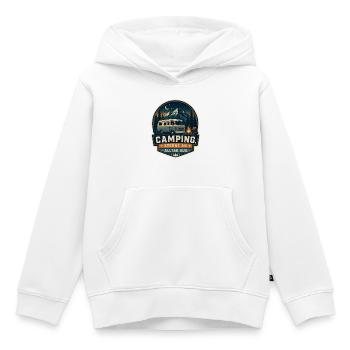 Stars on - everyday life off - Kids Premium Organic Hoodie - white - Front - AI Model Kid Female (0cm)