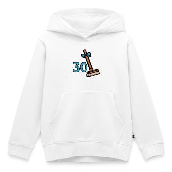 Besen 30. Geburtstag - Kinder Premium Organic Hoodie - Weiß - Vorne - AI Model Kid Female (0cm)