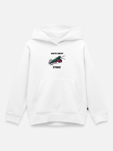 Crevette Mante Strike Mantis-Garnele - Kinder Premium Organic Hoodie - Weiß