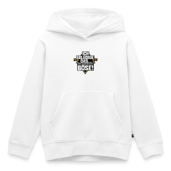 Nagut ich machs aber ich schaue dabei böse - Kinder Premium Organic Hoodie - Weiß - Vorne - AI Model Kid Female (0cm)