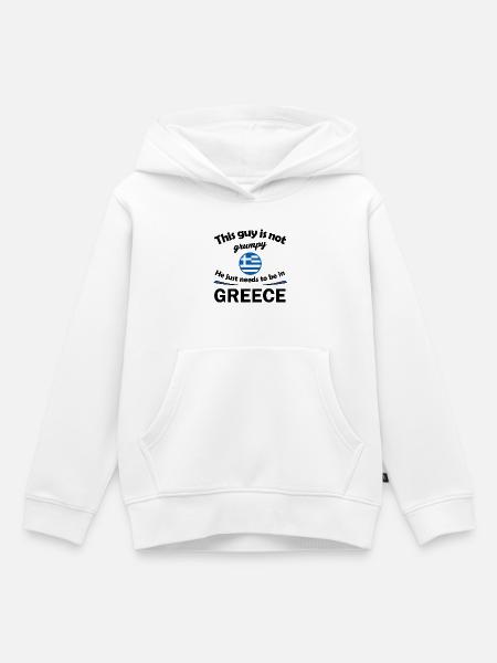 Griechenland Fans - Kinder Premium Organic Hoodie - Weiß