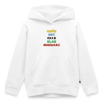 Psychologischer Test Farben - Kinder Premium Organic Hoodie - Weiß - Vorne - AI Model Kid Female (0cm)
