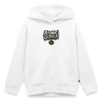 Réévolution du gorille atomique - Sweat Premium à capuche enfant bio - blanc - Devant - AI Model Kid Female (0cm)