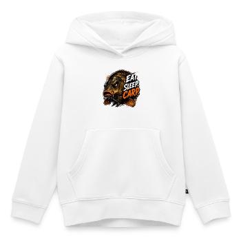 Essen Schlaf Karpfen Karpfen Angeln Geschenk - Kinder Premium Organic Hoodie - Weiß - Vorne - AI Model Kid Female (0cm)