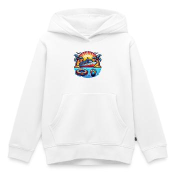 Kreuzfahrt  - Kinder Premium Organic Hoodie - Weiß - Vorne - AI Model Kid Female (0cm)
