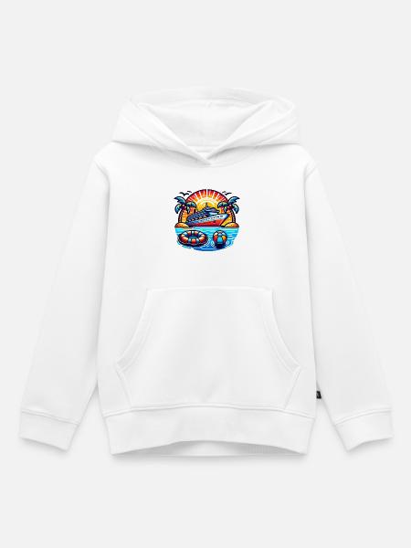Kreuzfahrt - Kinder Premium Organic Hoodie - Weiß
