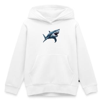 Haie Hai - Kinder Premium Organic Hoodie - Weiß - Vorne - AI Model Kid Female (0cm)