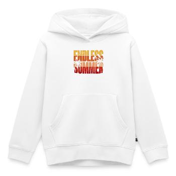 Endloser Sommer Palmen - Kinder Premium Organic Hoodie - Weiß - Vorne - AI Model Kid Female (0cm)