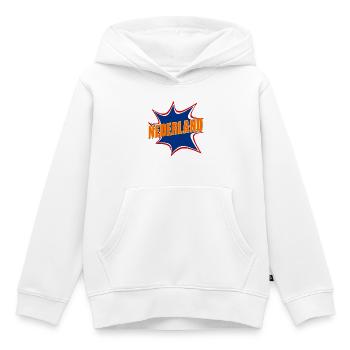 Nederland Nederlands - Kinder Premium hoodie biologisch - wit - Voor - AI Model Kid Female (0cm)