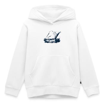 Surfen Boje Nordsee Küste - Kinder Premium Organic Hoodie - Weiß - Vorne - AI Model Kid Female (0cm)
