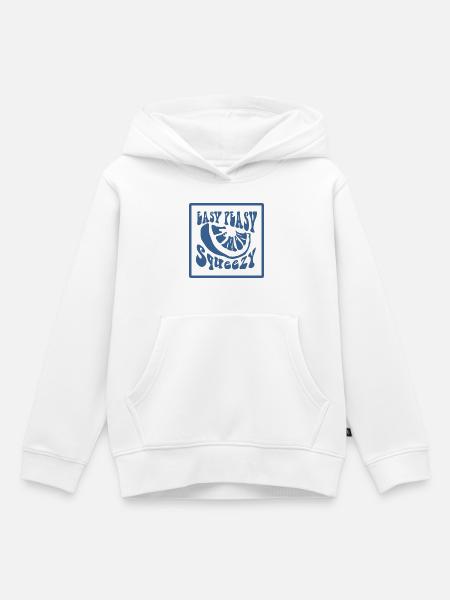 Easy Peasy Squeezy Lemon Psychedelic - Kinder Premium Organic Hoodie - Weiß