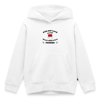 Bergkamm Wappen in Rot-Weiß - Kinder Premium Organic Hoodie - Weiß - Vorne - AI Model Kid Female (0cm)