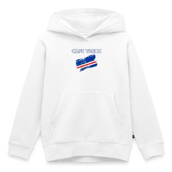 Cape Verde Flag, Cape Verdean Flag, Cape Verde - Sweat Premium à capuche enfant bio - blanc - Devant - AI Model Kid Female (0cm)