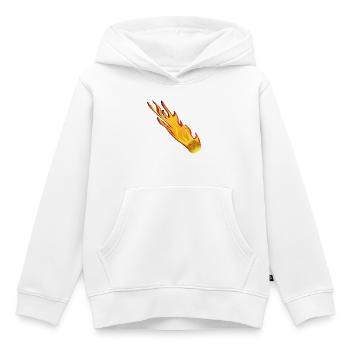 Meteroid Asteroid Shooting Star Fireball - Kids Premium Organic Hoodie - white - Front - AI Model Kid Female (0cm)
