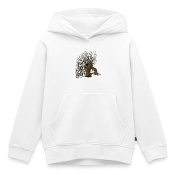 Rooted Reaper in the Dark Tree - Kids Premium Organic Hoodie - white - Front - AI Model Kid Female (0cm)