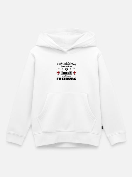 Freiburg Fans - Kinder Premium Organic Hoodie - Weiß