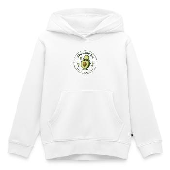 Avocat - Sweat Premium à capuche enfant bio - blanc - Devant - AI Model Kid Female (0cm)