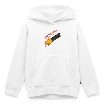 Keyboard Turbo Nerd Fun - Kids Premium Organic Hoodie - white - Front - AI Model Kid Female (0cm)